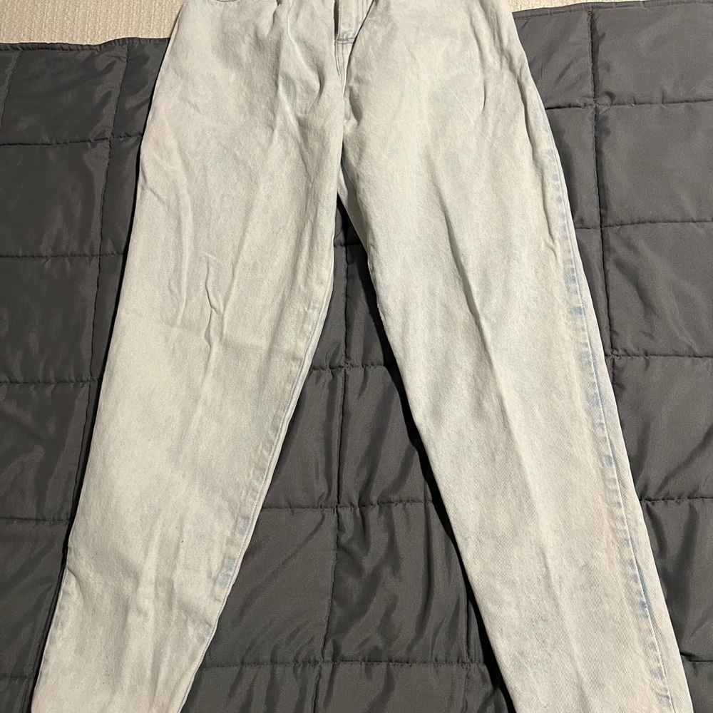 VINTAGE 80s Palmetto’s Light Gray Boyfriend Jeans
